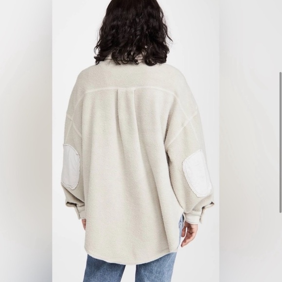 size L Beige ruby button down flannel from freepeople. - Picture 4 of 6